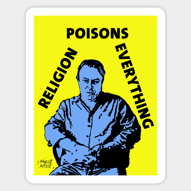 Christopher Hitchens Poison Sticker by DJVYEATES